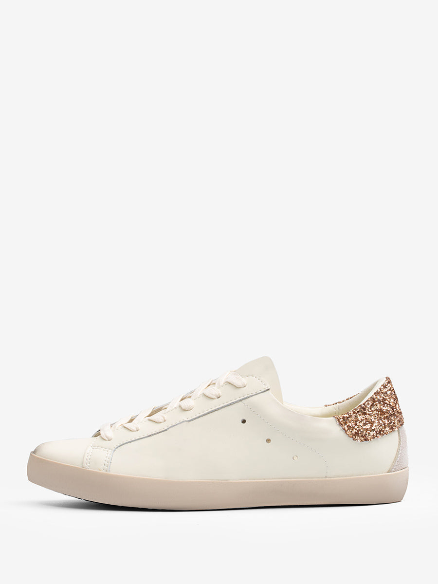 gold lace up trainers — view 10