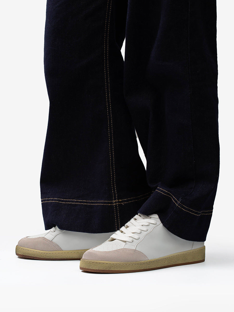 White Lace-Up Trainers — view 7