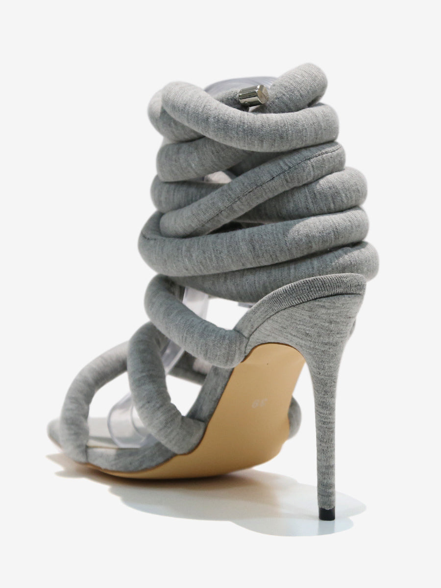rose lace up gladiator sandals — view 10