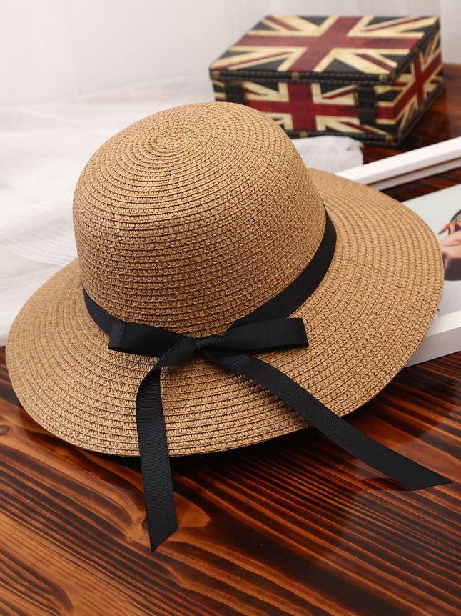 ivory bow detail hat — view 1