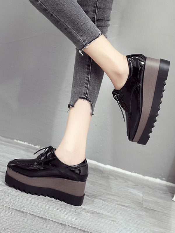 Ivory Lace-Up Loafers — view 7