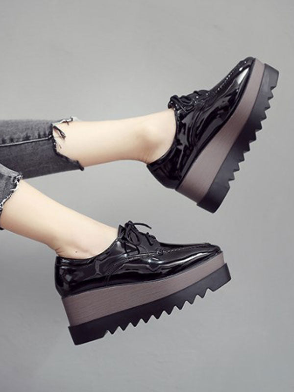 Ivory Lace-Up Loafers — view 8