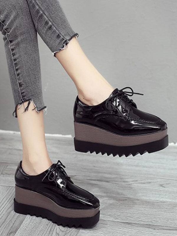 Ivory Lace-Up Loafers — view 6