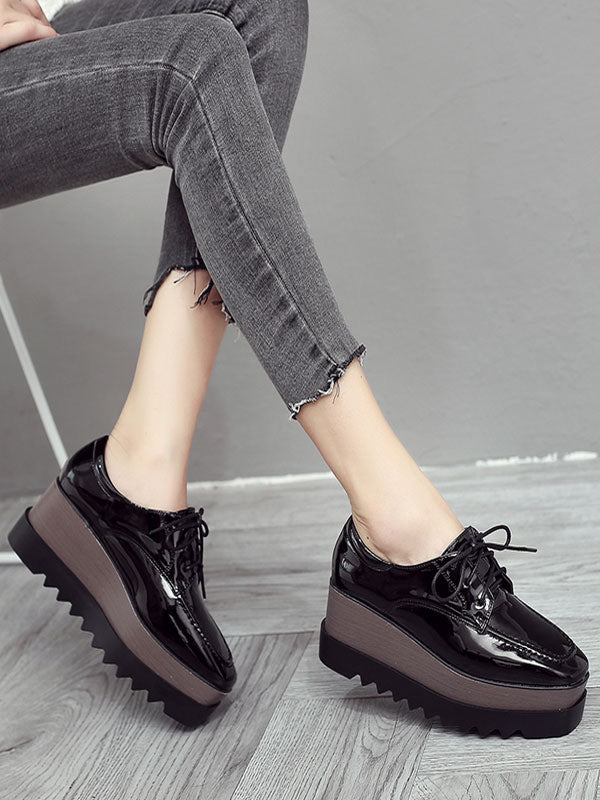 Ivory Lace-Up Loafers — view 5