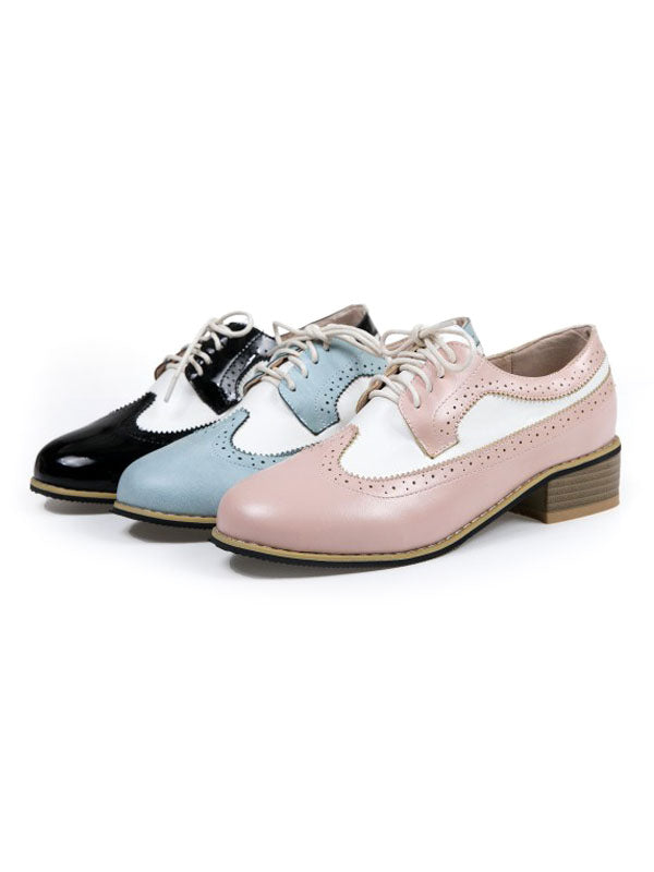 Sky Blue Lace-Up Loafers — view 9