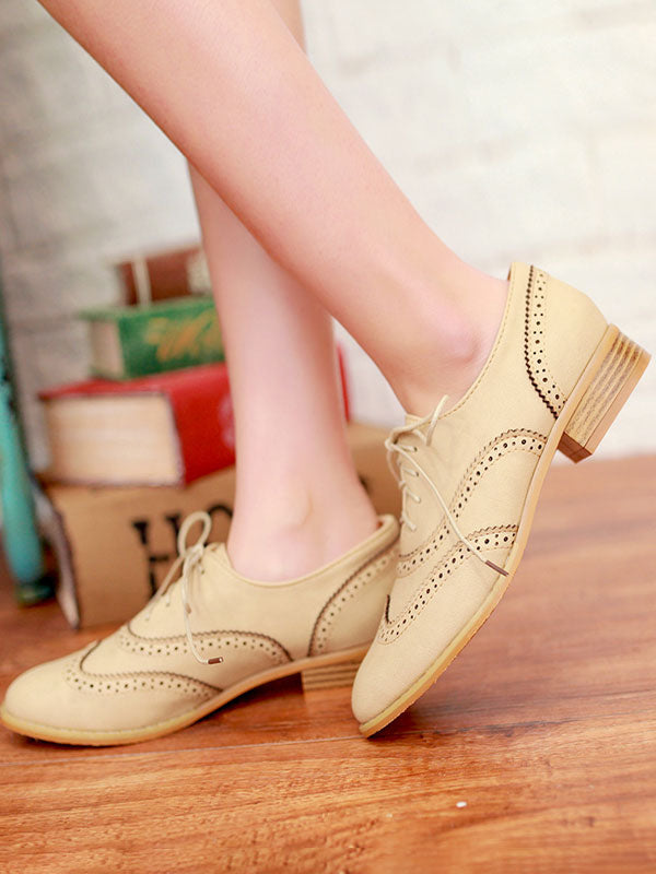 Brown Lace-Up Loafers — view 3