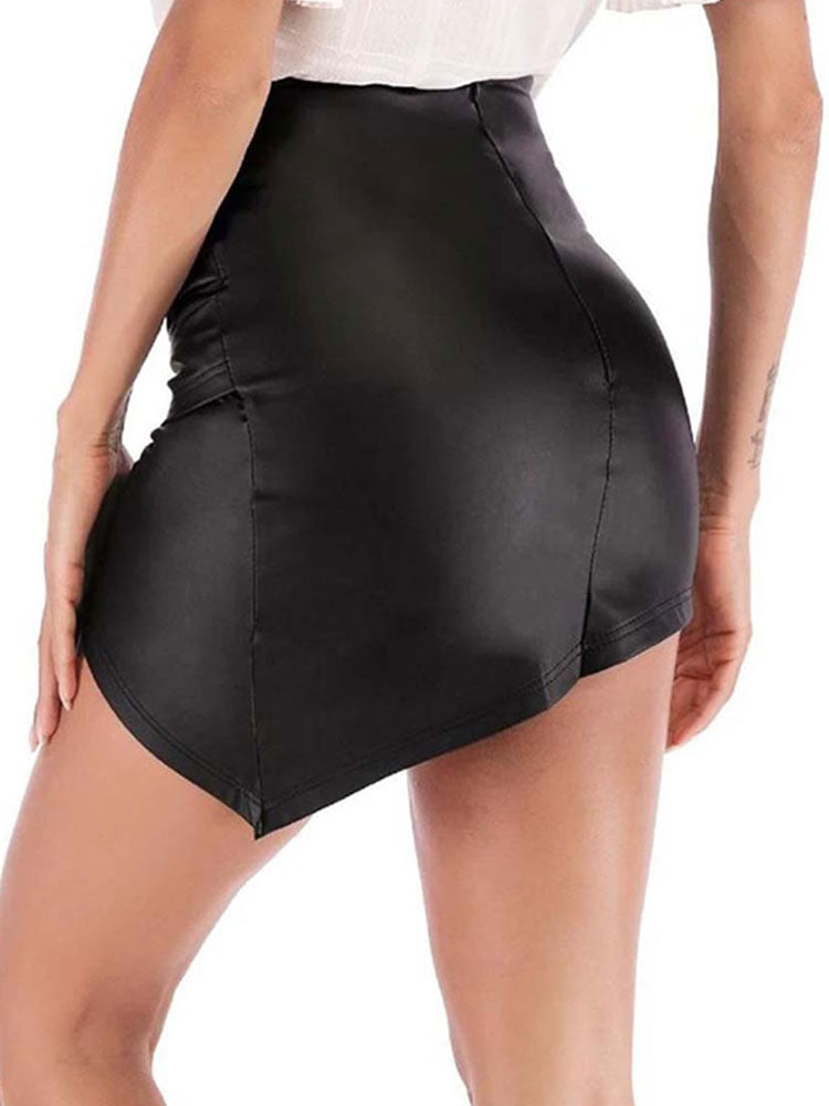 Black Wrap Skirt — view 2