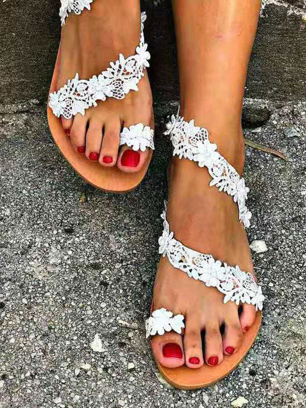 white sandals — view 3