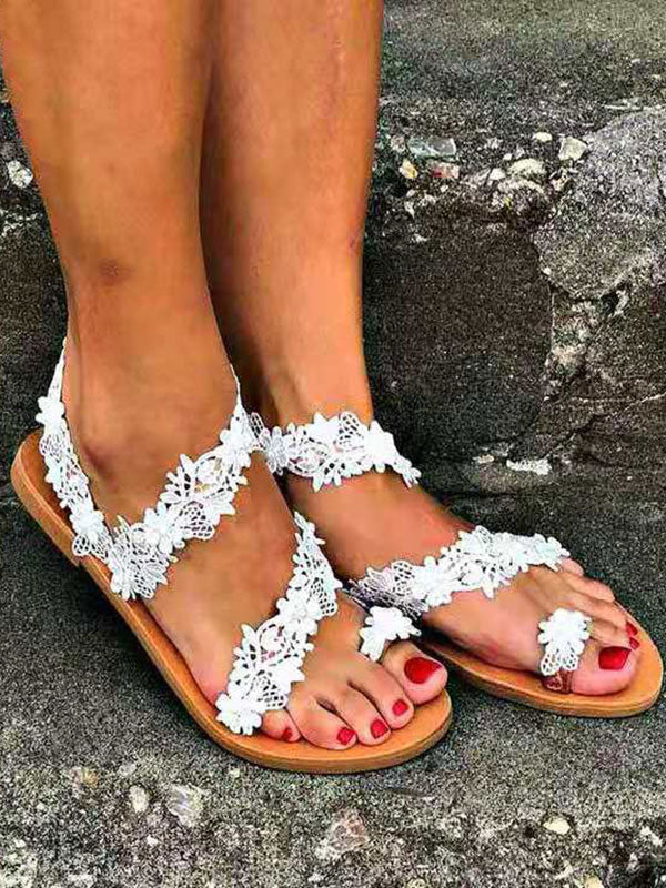 white sandals — view 2