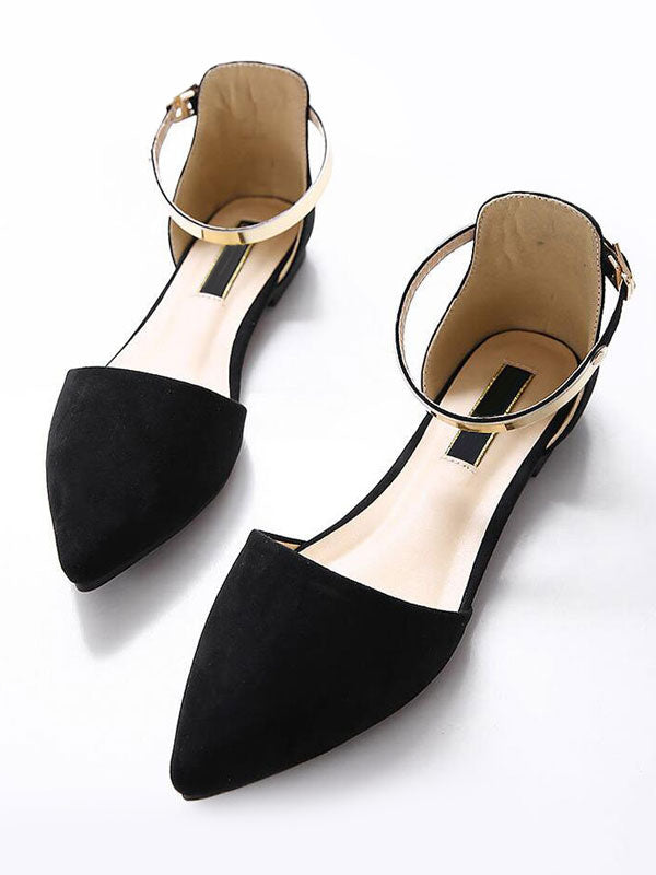 Apricot Pointed-Toe Ballet Flats — view 4