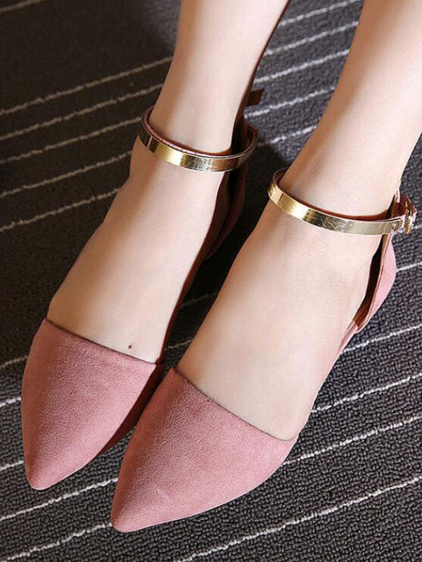 Apricot Pointed-Toe Ballet Flats — view 6