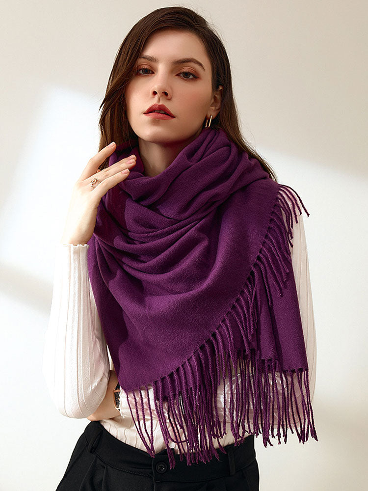 grey scarf — view 2