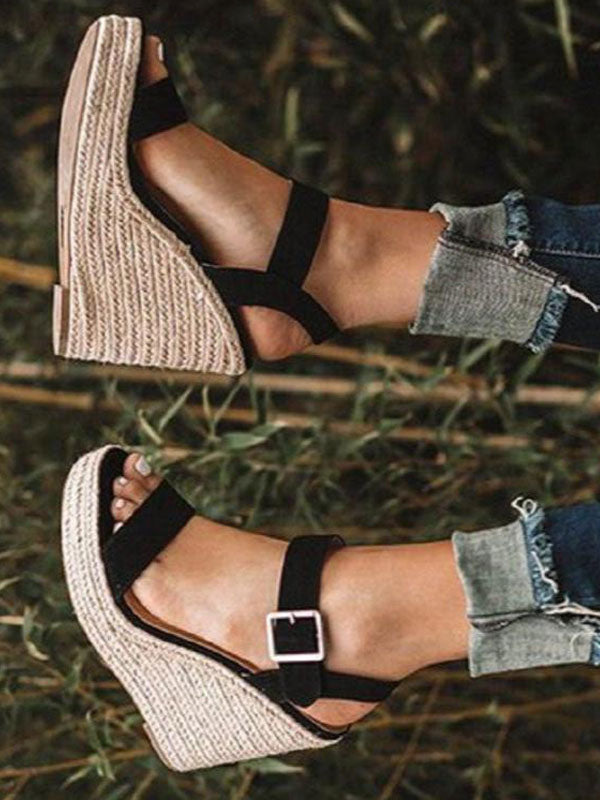 python wedge sandals — view 3