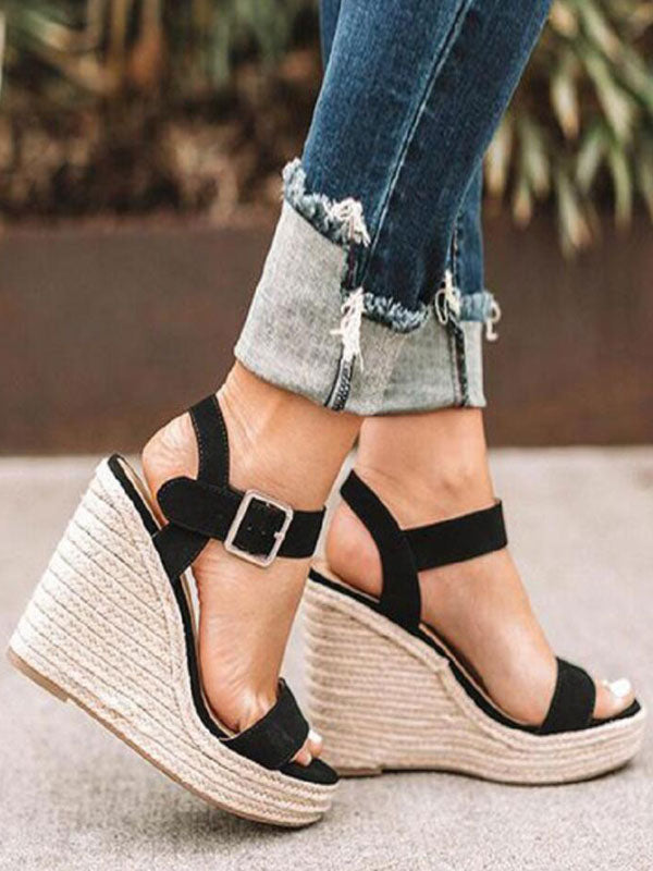 python wedge sandals — view 2