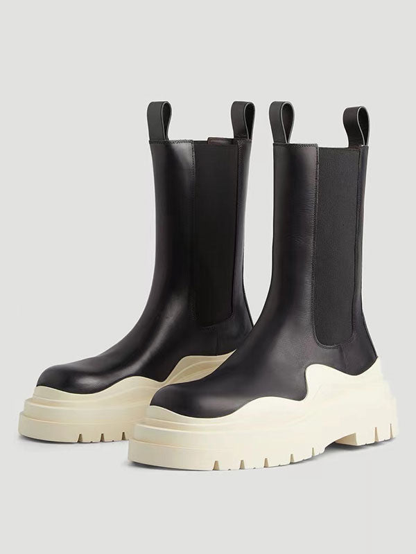 Green Round-Toe Chelsea Boots — view 8