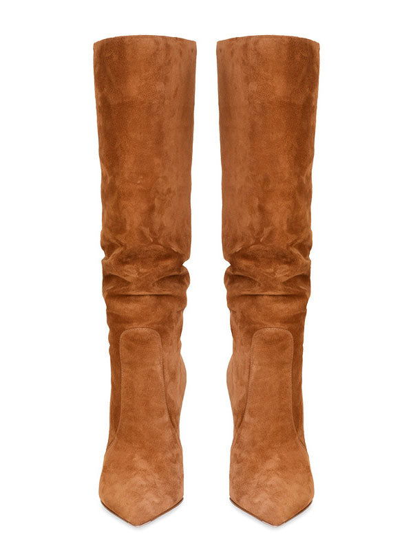 Brown Knee-High Knee-High Boots — view 6