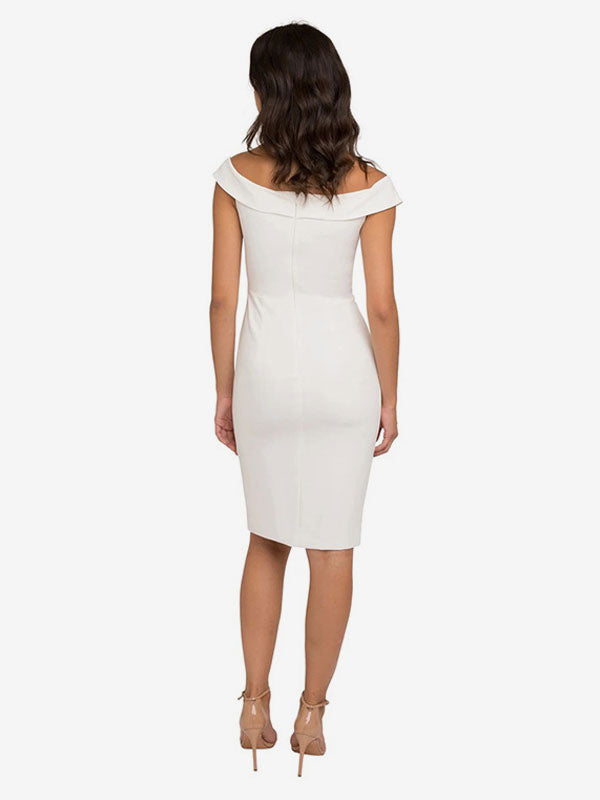 Navy Side Split Short Dress — view 5