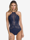 Blue Lace Swimsuit — view 3