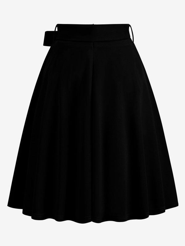 Apricot Short Bow Detail Skirt — view 4