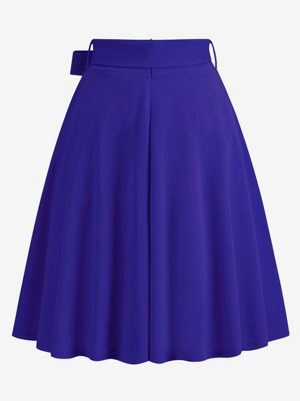 Apricot Short Bow Detail Skirt — view 8