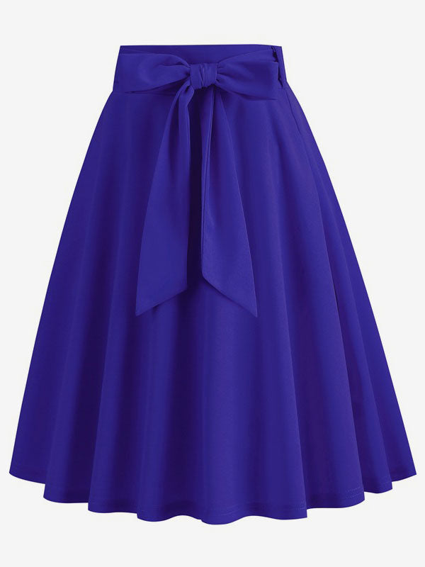 Apricot Short Bow Detail Skirt — view 7