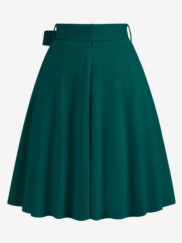 Apricot Short Bow Detail Skirt — view 2