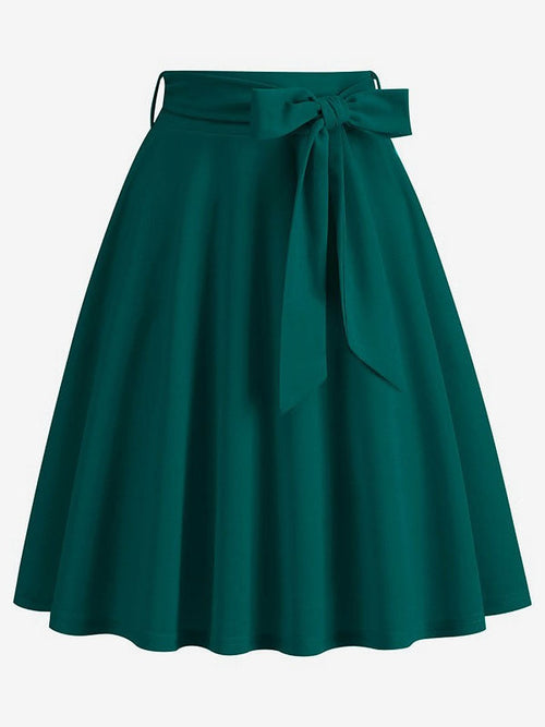 Apricot Short Bow Detail Skirt — view 1
