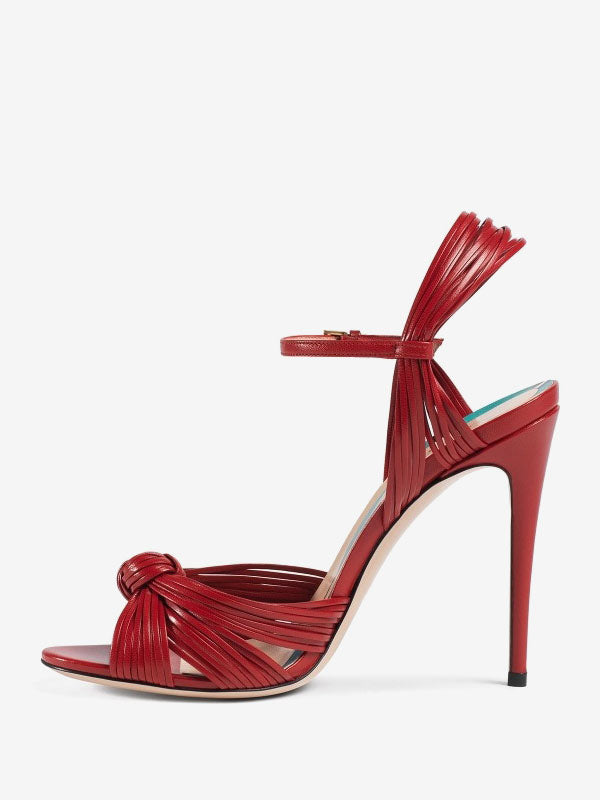 Green Open-Toe Sandals — view 4