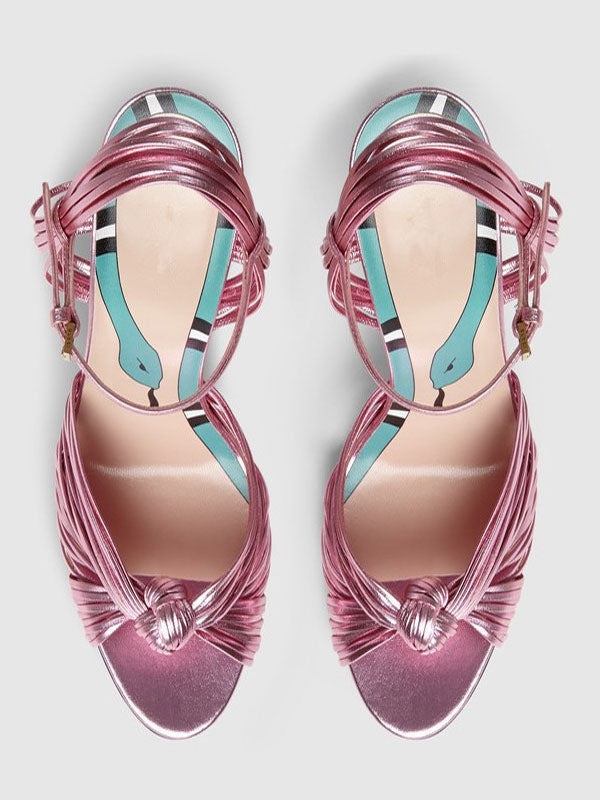 Green Open-Toe Sandals — view 5