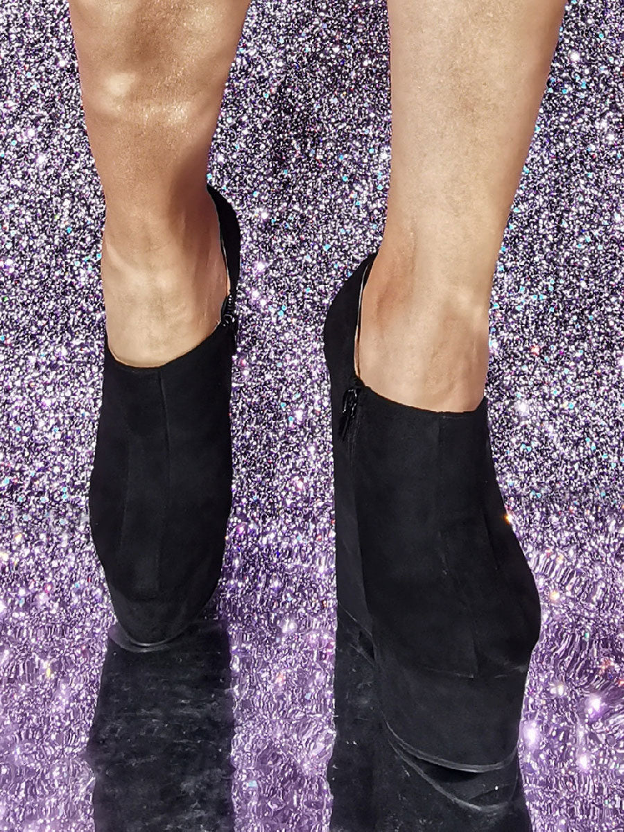 Black Wedge Ankle Boots — view 4
