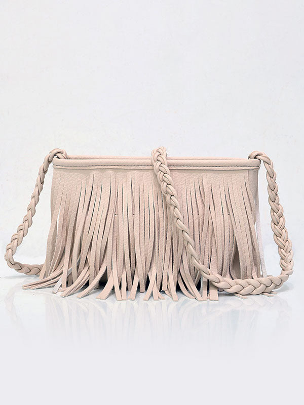 brown fringe handbag — view 8