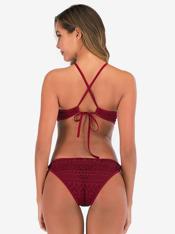 green cut out swimsuit — view 5