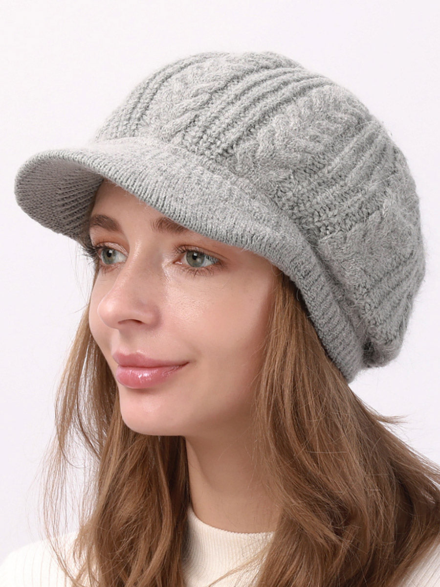 Purple Knitted Hat — view 1