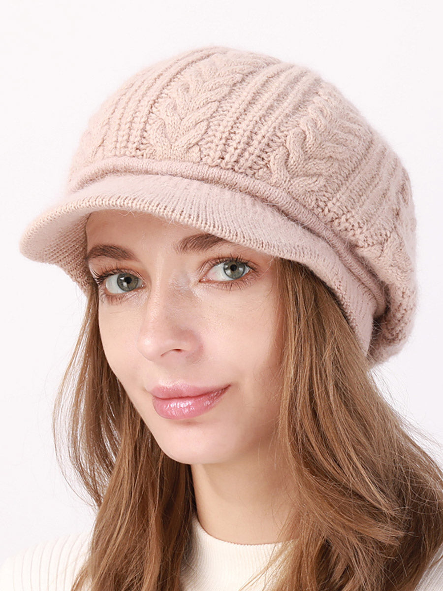 purple knitted hat — view 9