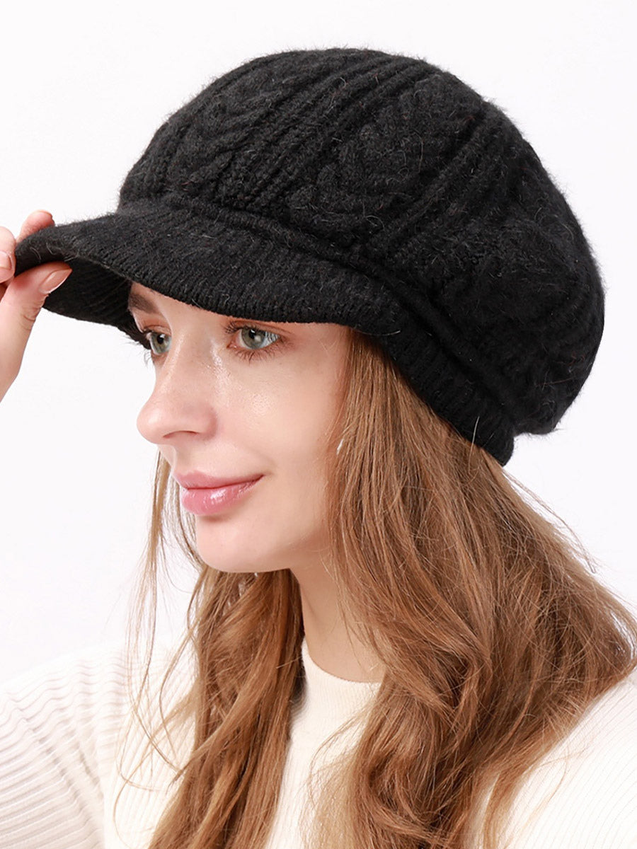 purple knitted hat — view 3