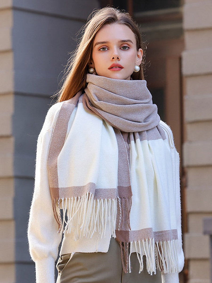 Green Plaid Scarf — view 1