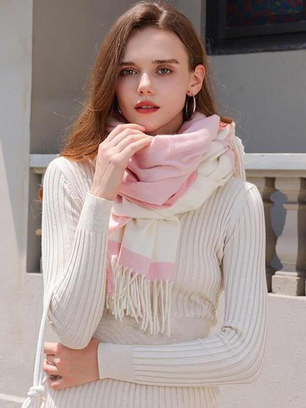 green plaid scarf — view 5