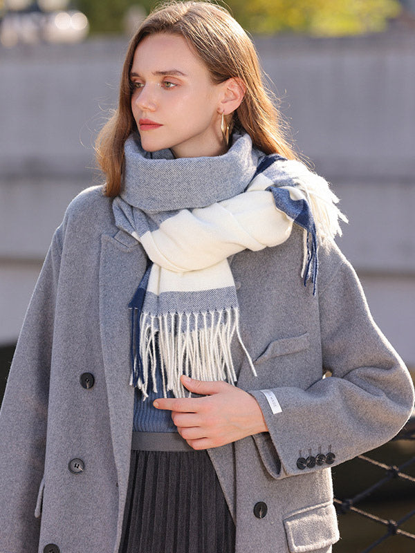 green plaid scarf — view 4