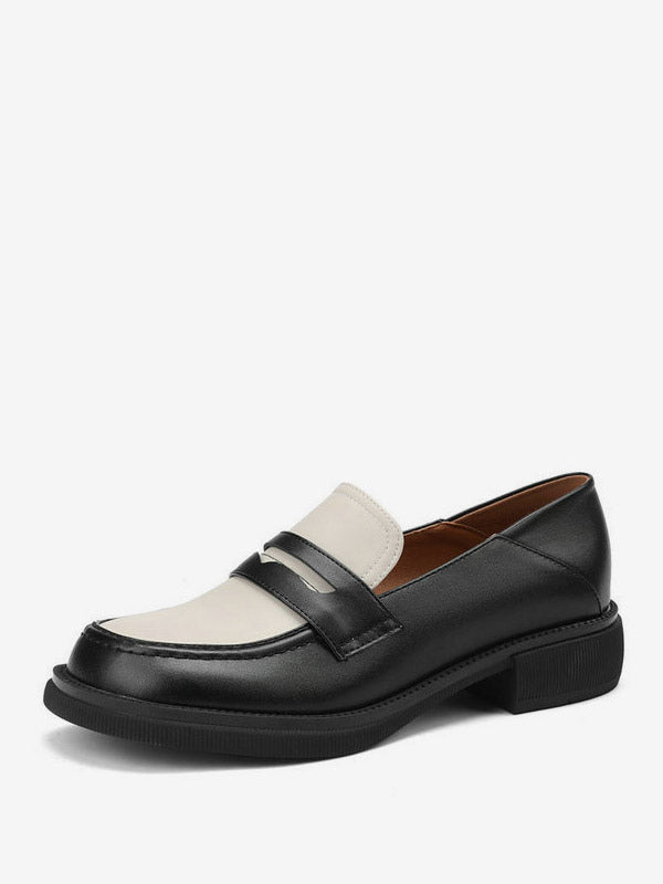 Brown Round-Toe Loafers — view 5