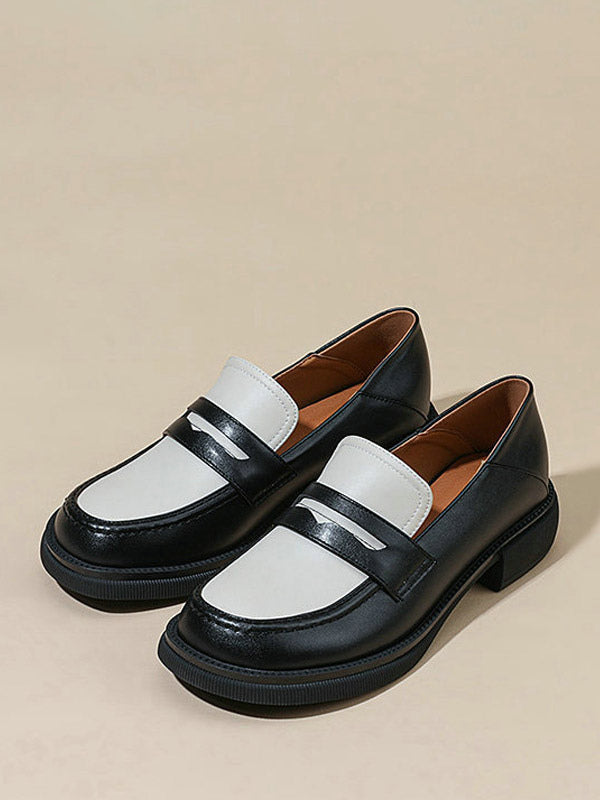 Brown Round-Toe Loafers — view 6