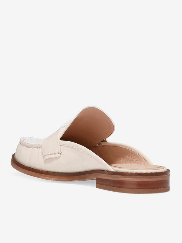 Ivory Round-Toe Loafers — view 2