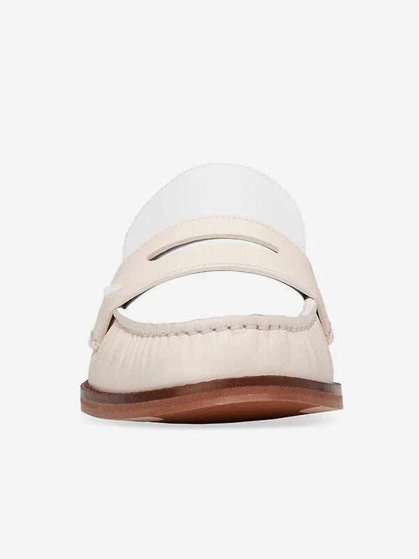 Ivory Round-Toe Loafers — view 4