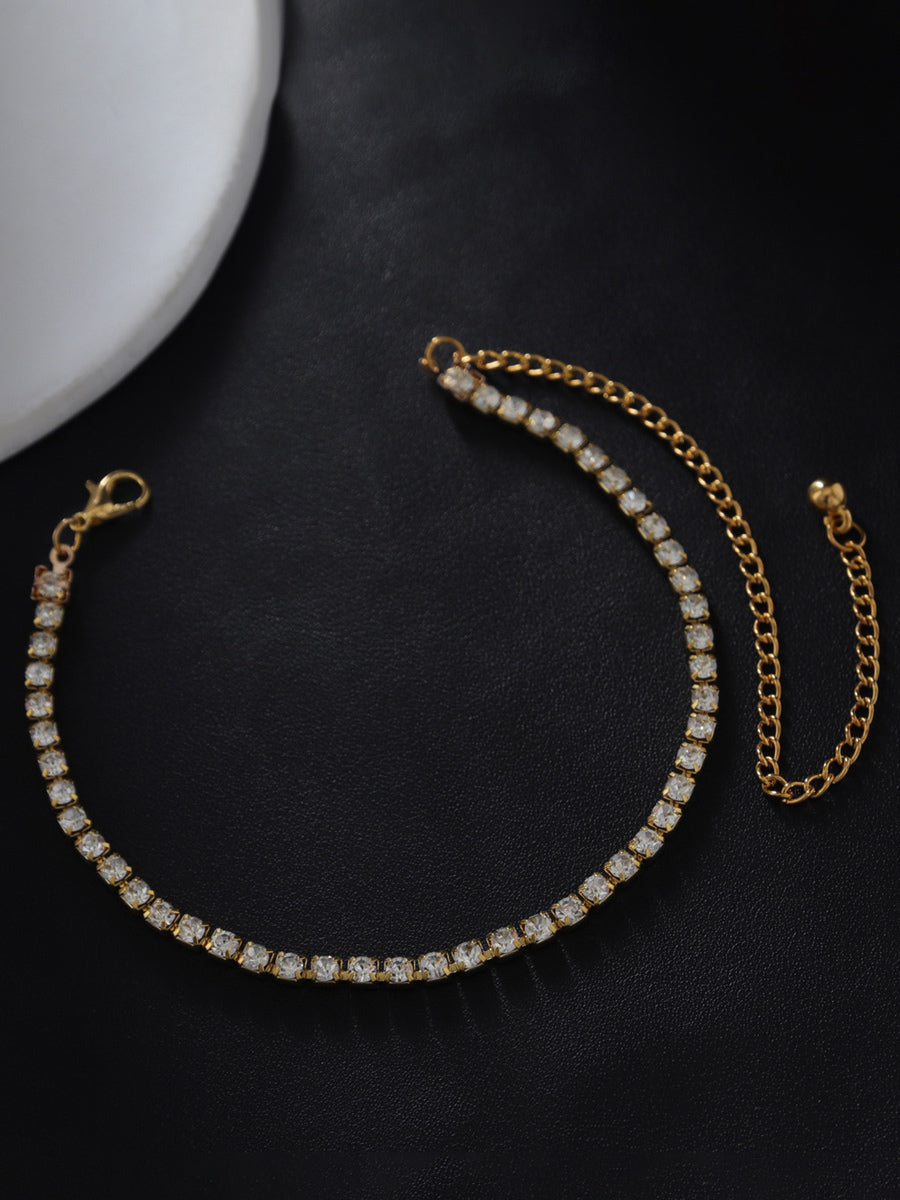 gold embellished bracelet — view 4