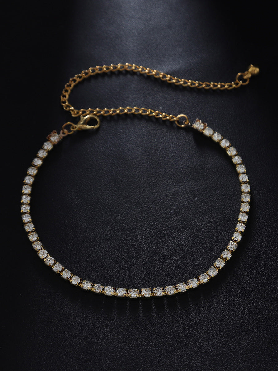 gold embellished bracelet — view 3