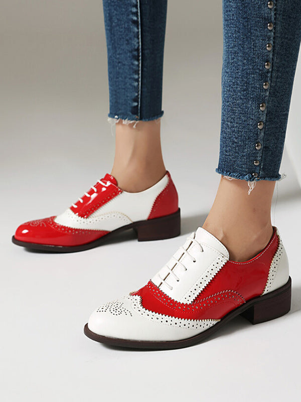 Gold Round-Toe Lace-Up Heels — view 8
