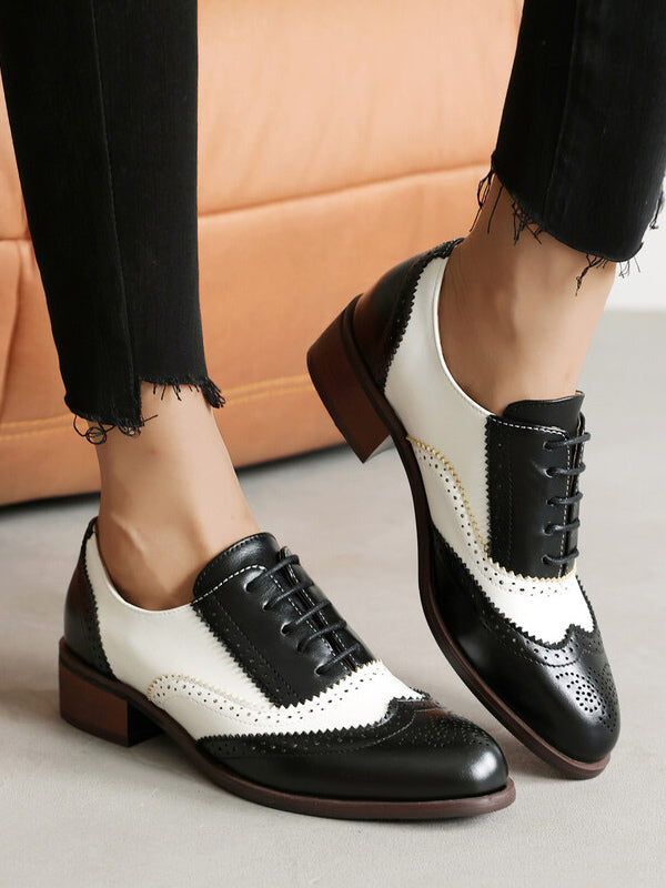 Gold Round-Toe Lace-Up Heels — view 7