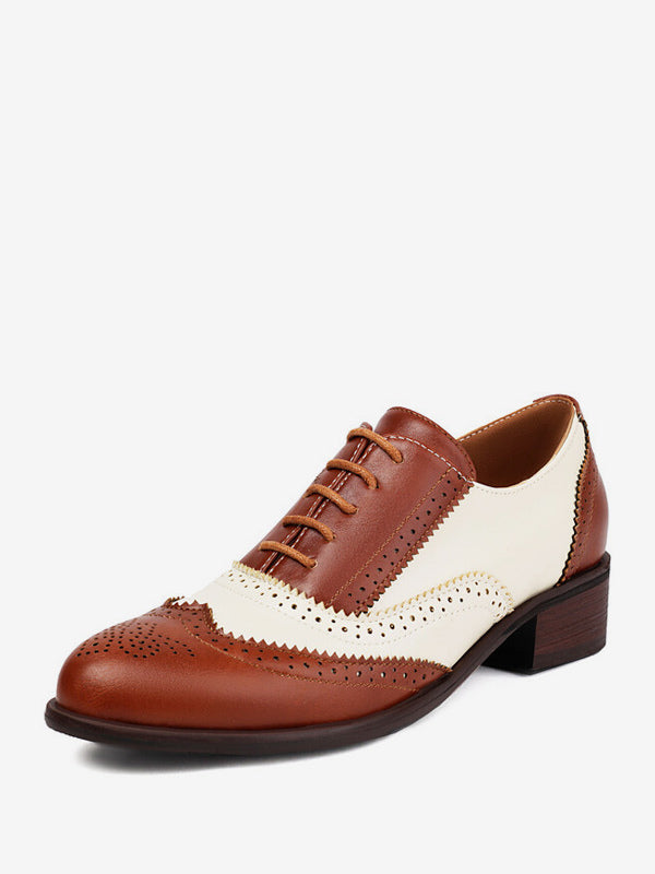 Gold Round-Toe Lace-Up Heels — view 4