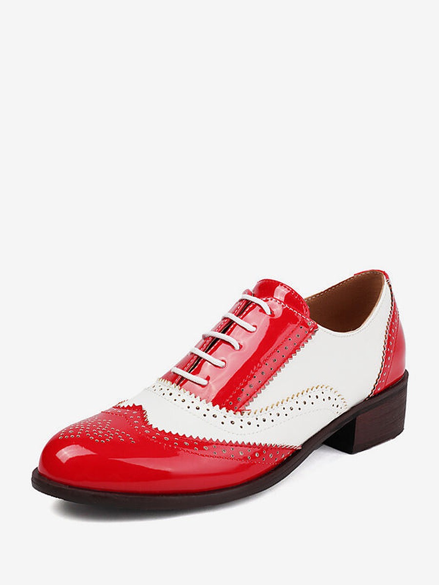 Gold Round-Toe Lace-Up Heels — view 1