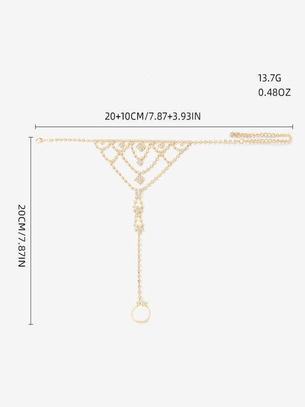 gold embellished bracelet — view 5
