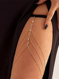 Gold Embellished Beaded Bikini Set — view 1